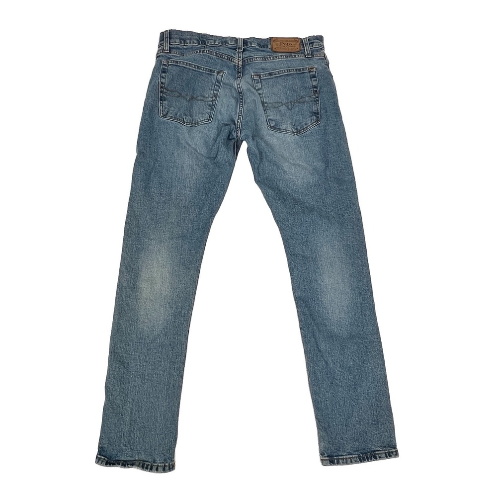 Polo Ralph Lauren Jeans Mens 32x32 The Sullivan  Slim Stretch Preppy Whiskered - Picture 6 of 15
